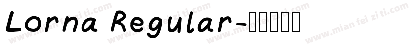 Lorna Regular字体转换